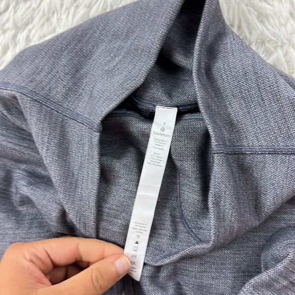 Lululemon Align Pant II 25" Mini Heathered Herringbone Heathered Black White - Picture 3 of 6